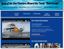 Tablet Screenshot of chartermotoryacht.com
